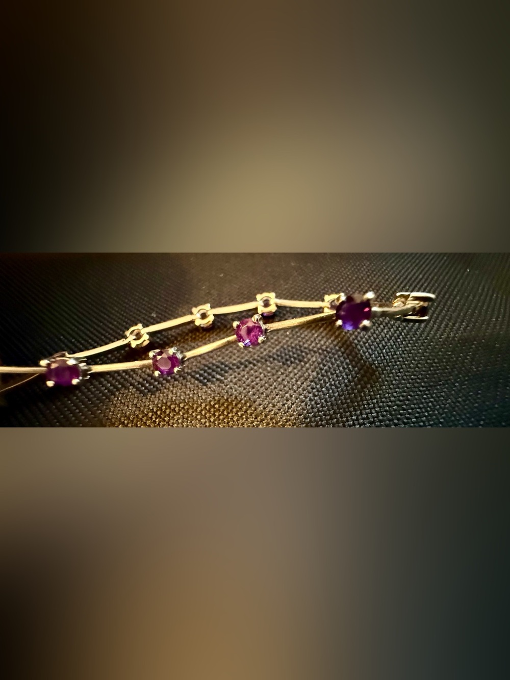 Delicate Purple Amethyst Gemstone Sterling Silver Women’s Bracelet